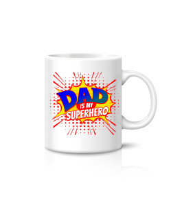 DAD Is My Superhero Mug