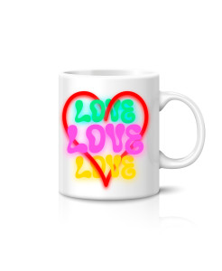 Neon Love Mug