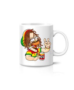 Simpson with Peace Sign Mug