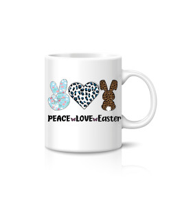 Peace Love Easter Mug