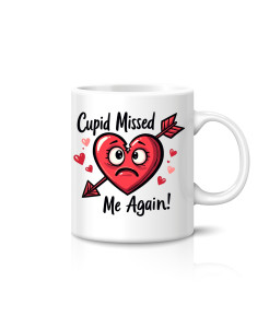 Cupid Missed Me Mug