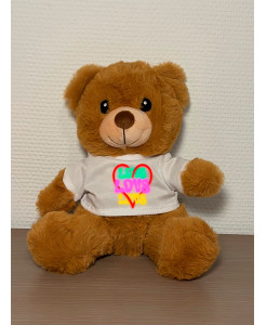 Neon Love Plush Bear