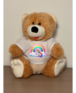 Unicorn Under the Rainbow Kids Plush Bear