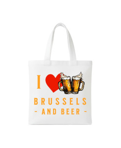 I ❤️ Brussels and Beer Tote Bag