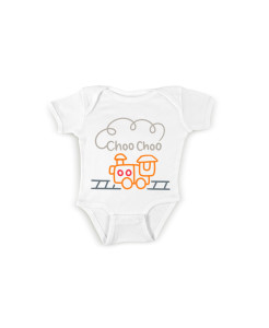 Choo‑Choo train baby bodysuit