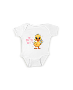 So Duckin’ Cute duck baby bodysuit