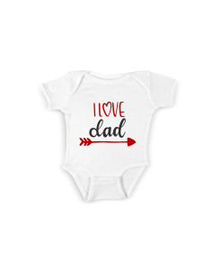 I Love Dad baby bodysuit