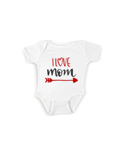 I Love Mom baby bodysuit