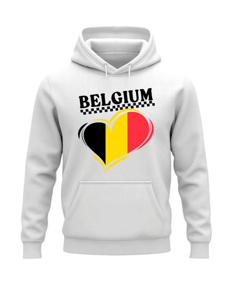 Belgium Heart Flag Hoodie Belgium Heart Flag Hoodie