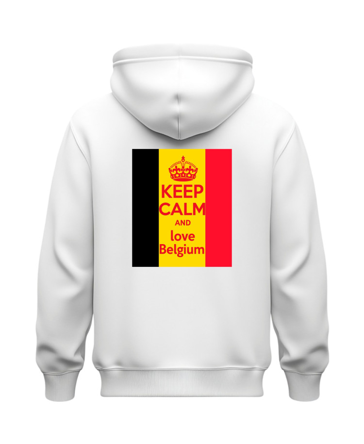 Keep Calm and Love Belgium Hoodie