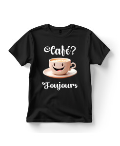 Smiling Coffee Cup T‑Shirt