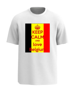 Keep Calm and Love Belgium T‑Shirt