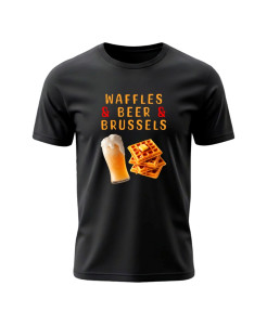 Waffles & Beer & Brussels T‑Shirt Waffles & Beer & Brussels T‑Shirt