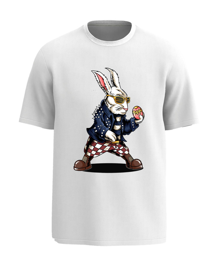 Cool Easter Bunny T‑Shirt – Egg Design
