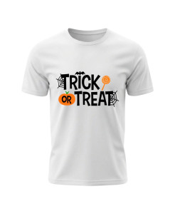 Trick or Treat – Pumpkin & Web T‑shirt