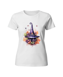 Floral Witch Hat – Halloween T‑shirt Floral Witch Hat – Halloween T‑shirt