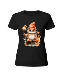 Autumn Owl – Halloween Cozy Owl T‑shirt