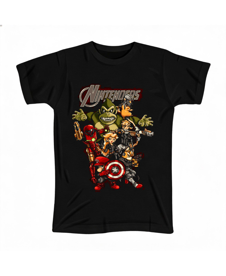 Nintenders Superhero Crossover Kids T‑shirt Nintenders Superhero Crossover Kids T‑shirt