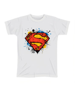 Superman Graffiti Logo Kids T‑shirt