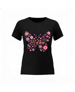 Mother Butterfly Design T‑shirt