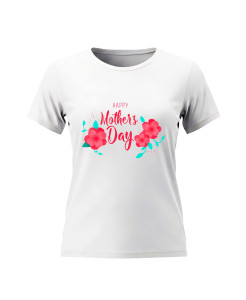 Happy Mother’s Day – Red Floral T‑Shirt