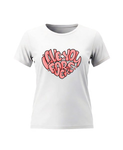 Love You Forever – Heart Typography T‑Shirt
