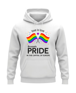 Brussels Pride – Love Is Love Flag Hoodie