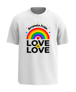 Brussels Pride – Love Is Love Rainbow T‑Shirt
