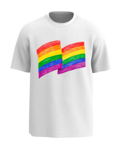 Hand‑Drawn Rainbow Flag T‑Shirt