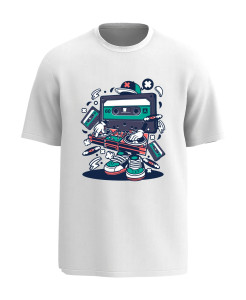 Tape DJ printed T‑shirt