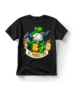 St. Patrick’s Day Cat Leprechaun T‑Shirt