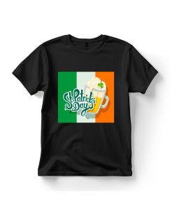 St. Patrick’s Day – Irish Flag & Beer Mug T‑Shirt