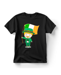 Leprechaun with Irish Flag St. Patrick’s Day T‑Shirt