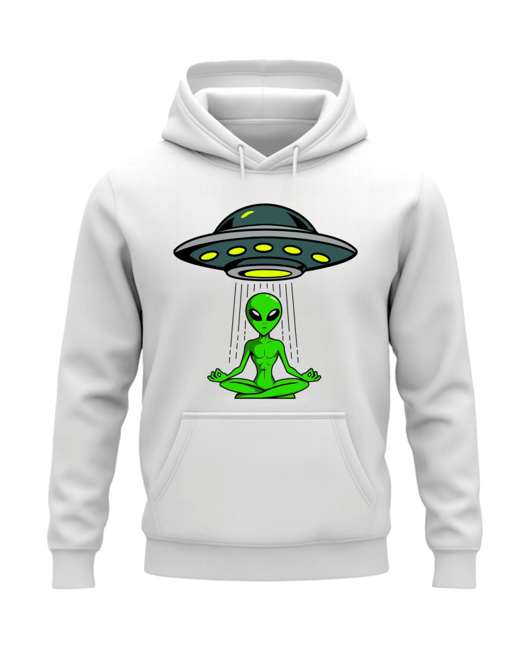 Zen Alien – Meditating Extraterrestrial Hoodie