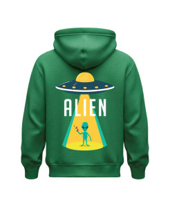 Alien Beam – Cartoon Extraterrestrial Hoodie