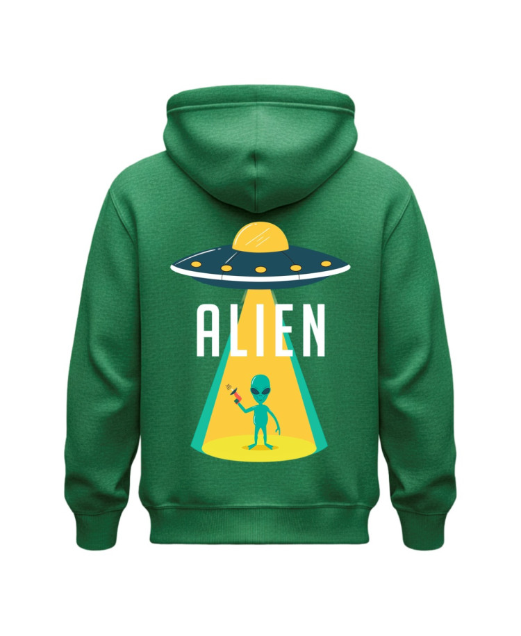 Alien Beam – Cartoon Extraterrestrial Hoodie