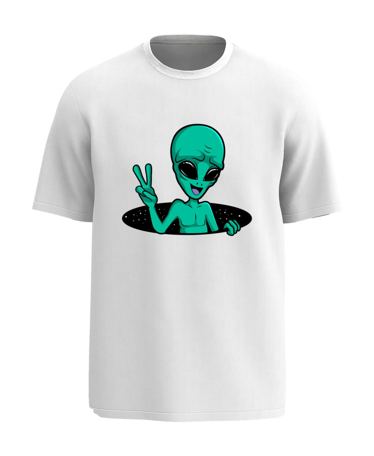 Peace Alien - T‑Shirt
