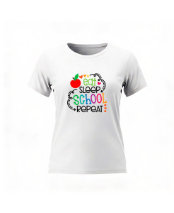 Eat, Sleep, School, Repeat T‑shirt