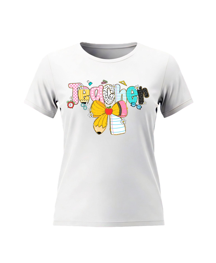 Teacher – Colorful Pattern Letters – Teacher T‑shirt Teacher – Colorful Pattern Letters – Teacher T‑shirt