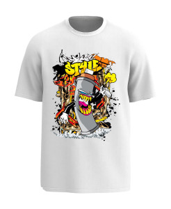 Style Graffiti Spray Teenager T‑shirt Style Graffiti Spray Teenager T‑shirt