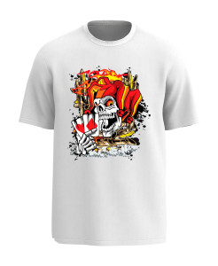 Jester Skull Cards Teenager T‑shirt Jester Skull Cards Teenager T‑shirt